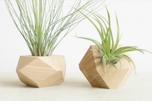 Geometric wood planter